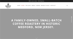 Desktop Screenshot of harvestcoffee.com